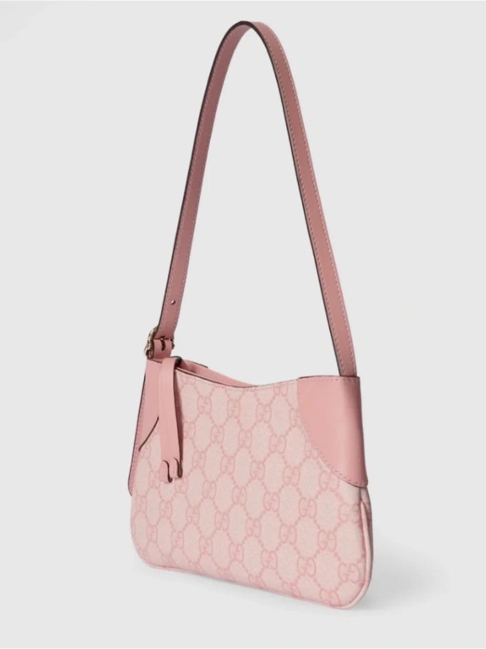 New! Gucci Light Pink Monogram Shoulder Bag